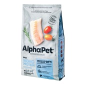 ALPHAPET MONOPROTEIN для взрослых собак мелких пород (БЕЛАЯ РЫБА), 3 кг.