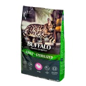 MR. BUFFALO STERILIZED для стерилизованных кошек и кастрированных котов, (ИНДЕЙКА), 10 кг.