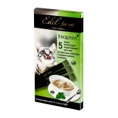 Лакомство EDEL CAT крем-суп для кошек (ЛИВЕРНАЯ КОЛБАСА, ОВОЩИ), 5 шт.