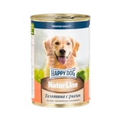 HAPPY DOG консервы для собак (ТЕЛЯТИНА, РИС). 400 г.