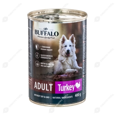 MR. BUFFALO ADULT консервы для взрослых собак (ИНДЕЙКА), 400 г.
