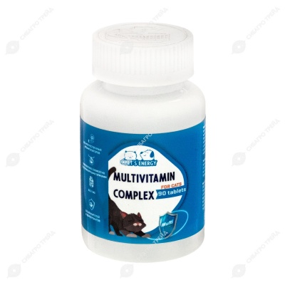 PET'S ENERGY мультивитамины для кошек, 90 табл/500 мг.