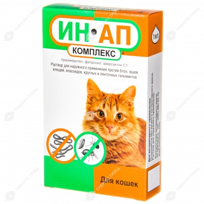ИН-АП КОМПЛЕКС капли для кошек и котят, 1 мл.