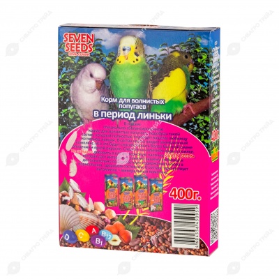 SEVEN SEEDS SPECIAL корм для волнистых попугаев в период линьки, 400 г.