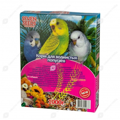 SEVEN SEEDS SUPERMIX корм для волнистых попугаев, 1 кг.