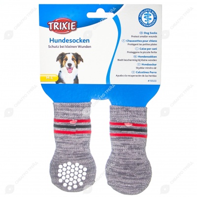 Носки для собак нескользящие, M - L, 2 шт. TRIXIE.