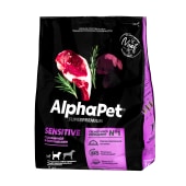 ALPHAPET для взрослых собак средних пород с чувствительным пищеварением (БАРАНИНА, ПОТРОШКИ), 7 кг