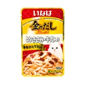 INABA Kinnodashi пауч для кошек (КУРИЦА, ГОВЯДИНА В ЖЕЛЕ), 60 г