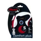 Рулетка COMFORT PLUS S (5 м, 15 кг) ремень, красный, FLEXI