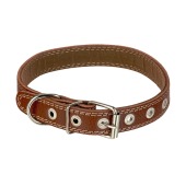 Ошейник №25 кожаный (ПОДКЛАД), ЧК