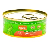 ЧЕТВЕРОНОГИЙ ГУРМАН мясное ассорти для собак (СЕРДЦЕ), 100 г