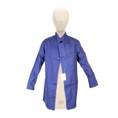 Халат рабочий Диагональ МУЖСКОЙ синий, размер 52-54, рост 158-164 см.