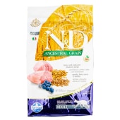 N&D ANCESTRAL GRAIN для кошек (ЯГНЁНОК, ЧЕРНИКА), 1,5 кг (Годен до 26.06.2026 г.)