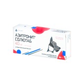 Азитронит Солютаб 40 мг, 5 табл