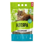 Наполнитель КОТЯРА комкующийся классический, 10 л, 4,2 кг.