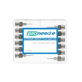 Игла 0,8 * 10 Luer Lock NeedlePro S/S, 12 шт