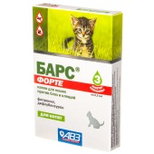 БАРС ФОРТЕ капли для котят, 3 пипетки