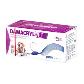 DAMACRYL (ПГА) плетеная рассасывающаяся нить (1 * 75 см, 3) с иглой 40 мм, 1/2, колющая, 12 шт