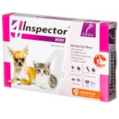 INSPECTOR MINI капли для кошек и собак 0,5 - 2 кг, 1 пипетка (Мятая упаковка)