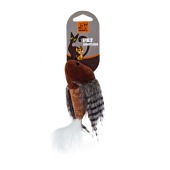 Игрушка мягкая WOGY Птичка (15 * 6 * 4 см) с перьями и мятой для кошек