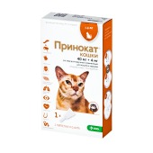 Принокат капли для кошек до 4 кг, 40/4 мг, 1 пипетка 0,4 мл