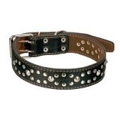Ошейник №45 кожаный (ПОДКЛАД, КЛЁПАННЫЙ), ЧК