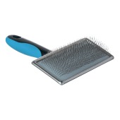 Пуходёрка металлическая большая, ручка: пластик + резина, DeLIGHT