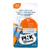 PINK MOMENTS пюре из филе курицы с тунцом для кошек и котят, 4 шт по 15 г 
