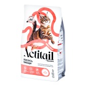 ACTITAIL для красивой шерсти и здоровья кожи кошек (ЛОСОСЬ, ОВОЩИ), 650 г