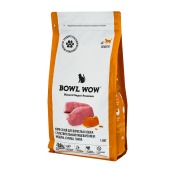 BOWL WOW для кошек с чувствительным пищеварением (ИНДЕЙКА, КУРИЦА, ТЫКВА), 1,5 кг