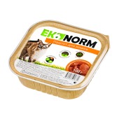 ЧЕТВЕРОНОГИЙ ГУРМАН Ekonorm паштет для кошек (ИНДЕЙКА, ПОТРОШКИ), 100 г