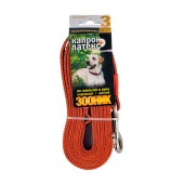 Поводок капроновый ОРАНЖЕВЫЙ, 3 м * 20 мм, ЗООНИК