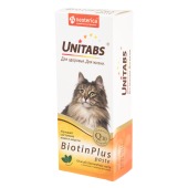 UNITABS BiotinPlus паста для кожи и шерсти для кошек, 120 мл