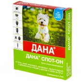 ДАНА СПОТ-ОН капли для собак и щенков до 20 кг, 2 пипетки