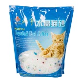 Наполнитель CRYSTAL CAT LITTER силикагель, цветные гранулы., 3,8л (1,8 кг).