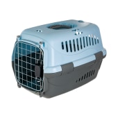 Переноска ТУРНЕ Авиа с металлической дверцей, голубая (48 * 32 * 32 см), ЗООЭКСПРЕСС