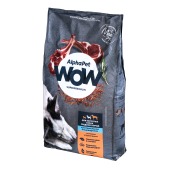 ALPHAPET WOW для взрослых собак средних пород с чувствительным пищеварением (ЯГНЕНОК, БУРЫЙ РИС), 15 кг