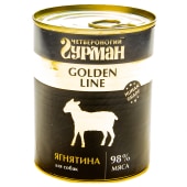 ЧЕТВЕРОНОГИЙ ГУРМАН Golden Line для собак (ЯГНЯТИНА), 340 г