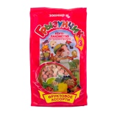 ГРЫЗУНЧИК 3 ФРУКТОВОЕ АССОРТИ для грызунов и кроликов, 200 г.