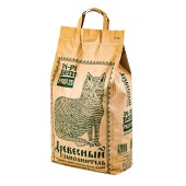 Наполнитель Pi-Pi Bent PROFI древесный, 25 л (крафт-пакет)