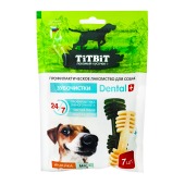 TITBIT лакомство ДЕНТАЛ+ зубочистки с мясом индейки и мятой, 90 г