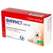 ФИПРИСТ СПОТ ОН капли для собак  2 -10 кг, 3 пипетки