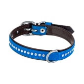 Ошейник цветной с украшением стразы 17/380