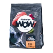 ALPHAPET WOW для взрослых стерилизованных кошек и котов (ИНДЕЙКА, ПОТРОШКИ), 0,35 кг