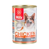 BLITZ CLASSIC консервы для собак всех пород и возрастов (КУРИЦА, ТЫКВА), 400 г.