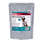 PETSNOB пауч для собак (МЯСНОЕ АССОРТИ), 400 г