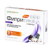 ФИПРИТИКА капли для щенков и котят, 3 пипетки по 0,4 мл