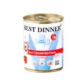 BEST DINNER VET PROFI Gastro Intestinal Low Fat консервы для собак и щенков (ПТИЦА), 340 г
