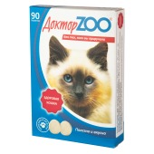Лакомство ДОКТОРZOO для кошек ЗДОРОВАЯ КОШКА с морскими водорослями, 90 табл