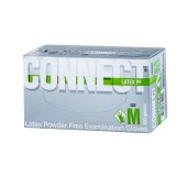 Перчатки анатомические CONNECT TOP GLOVE латексные, размер M, 100 шт